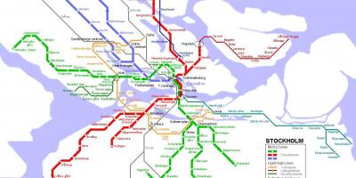 แผนที่รถไฟใต้ดินโรคสต๊อกโฮล์ม