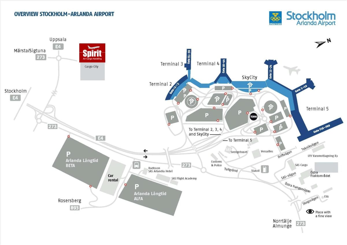 แผนที่ arlanda