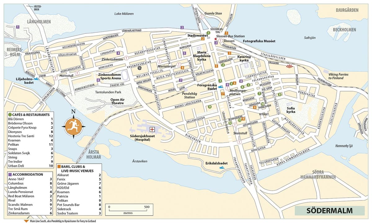 แผนที่ของ sodermalm
