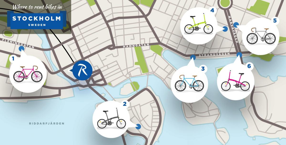 โรคสต๊อกโฮล์มเมืองจักรยานบนแผนที่