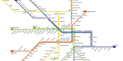 แผนที่ของโรคสต๊อกโฮล์มงานศิลปะเมโทร
