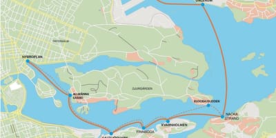 แผนที่ของ frihamnen นโรคสต๊อกโฮล์ม