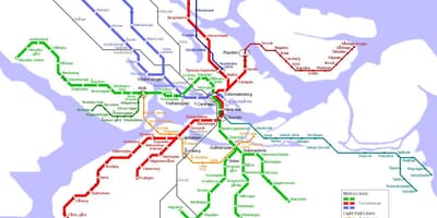 แผนที่ของ pendeltåg นแผนที่สตอกโฮล์ม